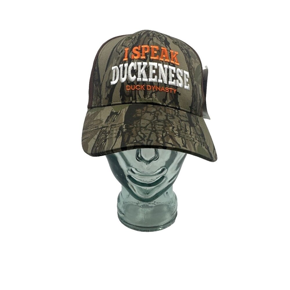 Duck Dynasty Baseball Hat‎ Men OS Brown Camo NEW I Speak Duckenese A&E